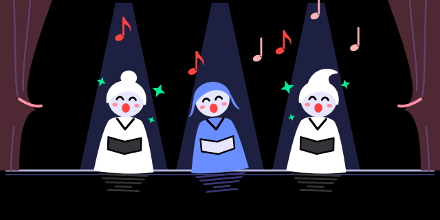 ensemble: animated choir